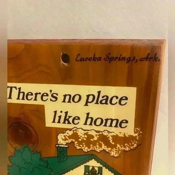 Vintage wooden plaque “There’s no place like home except Grandmas” - Picture 4 of 5